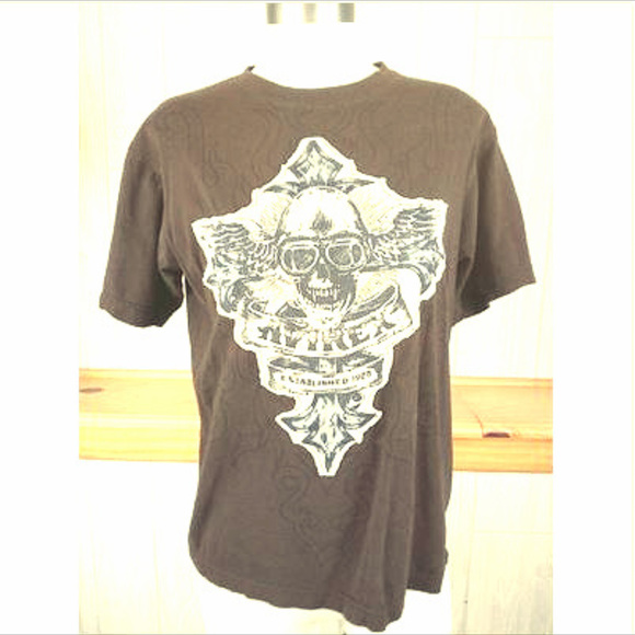 Avirex Other - *Avirex Skull w Sunglasses Cross Bleach Accent Tee